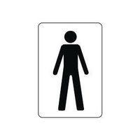 SIGN GENTLEMAN 100X75 RIGID PLASTIC