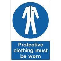 SIGN PROTECTIVE CLOTHING 400 X 600 FLOOR VINYL