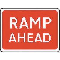 SIGN RAMP AHEAD 1050X750 ALUMINIUM