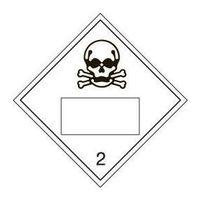 SIGN PLACARD TOXIC 2 250 X 250 VINYL