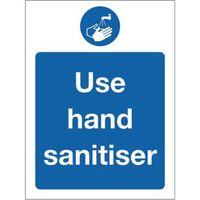 SIGN USE HAND SANITISER SELF-ADHESIVE VINYL 150 x 200
