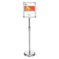 silver a4 adjustable lobby stand