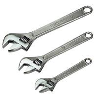 siegen s0448 adjustable wrench set 3pc 150 200 and 250mm