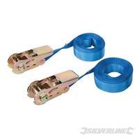 Silverline Pack Of 2 Endless Ratchet Tie Down Strap