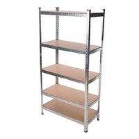 Silverline Boltless Freestanding Shelving Unit 5-tier