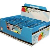 silverline hi vis contour tape display box 21pce 5m x 19mm