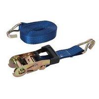 Silverline Ratchet Tie Down Strap J-hook 6m x 75mm Rated 750kg Capacity 1950kg