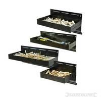 Silverline Magnetic Tool Tray Set 4pce 150 - 310mm