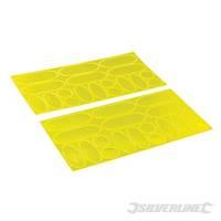 silverline 36 piece hi vis reflective stickers