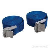 silverline cam buckle tie down strap 25m x 25mm 2pk 25m x 25mm