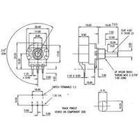 Single turn rotary pot + switch Mono 100 k? Potentiometer Service GmbH PC20BU/HS4 CEPS F1 L:65 B100K 1 pc(s)