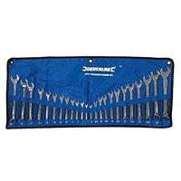 Silverline Combination Spanner Set 24pce 6 - 22mm & 1/4 - 1\