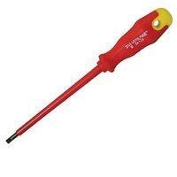 Silverline Insulated Soft-grip Screwdriver Slotted 4 x 100mm