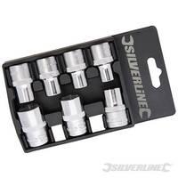 Silverline 598447 Socket Set 1/2-inch Drive Metric 10 - 19mm - 7 Pieces