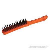 Silverline 4 Row Steel Wire Brush