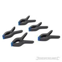 Silverline Spring Clamps 5pk 160mm Jaw