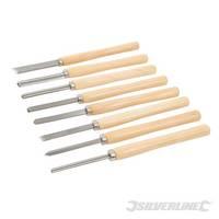 Silverline Wood Turning Chisel Set 8pce 8pce