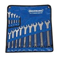 silverline combination spanner set 14pce 14 1 14