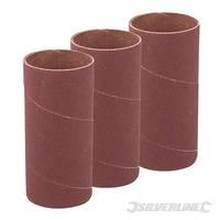 silverline 114mm bobbin sleeves 3pk 51mm 80 grit