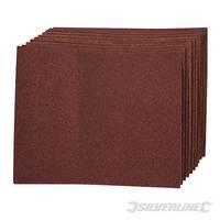 Silverline Aluminium Oxide Hand Sheets 10pk 60 Grit