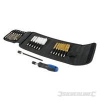 silverline detail wire brush set 20pce 9 19mm