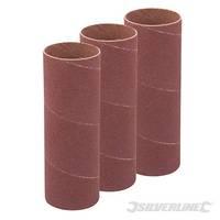 Silverline 114mm Bobbin Sleeves 3pk 38mm 120 Grit