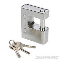 silverline close armoured shutter lock padlock 80mm