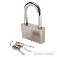 Silverline Steel Padlock Long Shackle 70mm