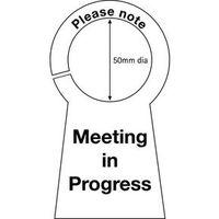 SIGN MEETING IN PROGRESS - -