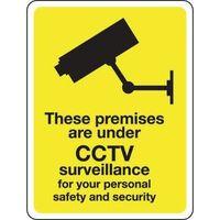 SIGN THESE PREMISES ARE CCTV 250 X 300 VINYL