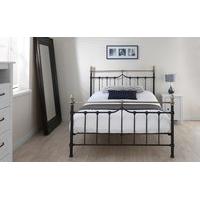 silentnight sydney metal black bed frame double