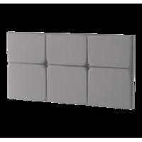 Silentnight Castello Buttoned Headboard - Grey Double