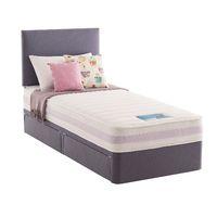 Silentnight Healthy Growth Kids Divan Set - Lilac - Single - No Storage