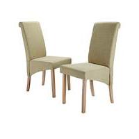 Siena Fabric Pair of Chairs