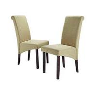 Siena Fabric Pair of Chairs