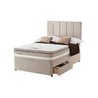 silentnight geltex 1850 2 drawer divan