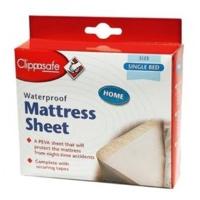 single bed clippasafe waterproof mattress sheet