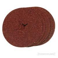 Silverline Fibre Discs 115 x 22.23mm 10pk 36 Grit