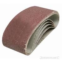 silverline sanding belts 100 x 610mm 5pk 120 grit