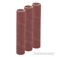 Silverline 114mm Bobbin Sleeves 3pk 19mm 120 Grit