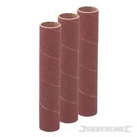 Silverline 114mm Bobbin Sleeves 3pk 19mm 80 Grit