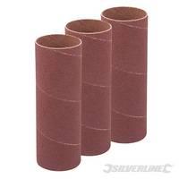 silverline 114mm bobbin sleeves 3pk 38mm 80 grit