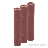 Silverline 140mm Bobbin Sleeves 3pk 19mm 60 Grit