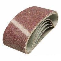 silverline sanding belts 60 x 400mm 5pk 40 grit