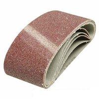 silverline sanding belts 65 x 410mm 5pk 80 grit