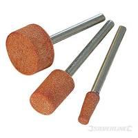 Silverline Rotary Tool Grinding Stone Set 3pce 9, 10 & 15mm Dia