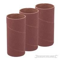 silverline 140mm bobbin sleeves 3pk 51mm 60 grit