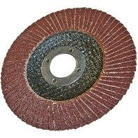 Silverline Aluminium Oxide Flap Disc 115mm 80 Grit