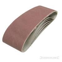 Silverline Sanding Belts 75 x 533mm 5pk 80 Grit