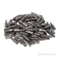 silverline slotted cr v screwdriver bits 100pk slotted 7mm